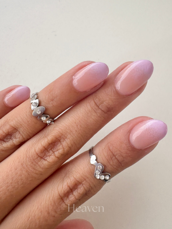 Producto - Anillos midis de acero dorado y plateado