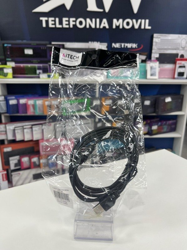 Producto - Cable USB 2.0 A Mini Usb 1 Metro Aitech EC100822