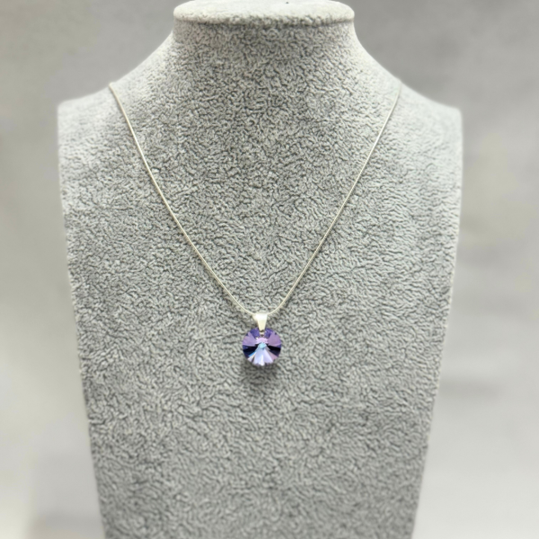 Producto - CADENA + DIJE CRISTAL VIOLETA TORNASOLADO