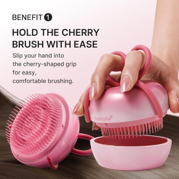 Producto - medicube Forever Cherry Hair Brush Rosa - 6