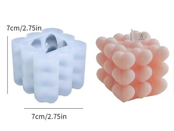 Producto - Molde bubble corazon individual