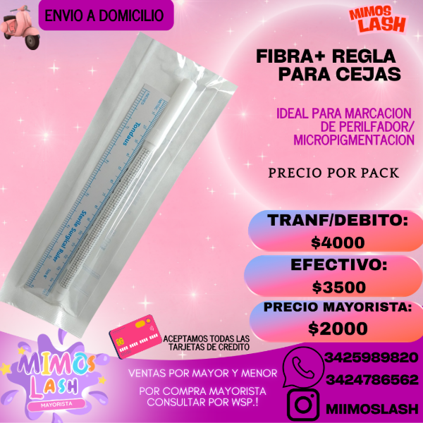 Producto - FIBRA+ REGLA PARA CEJAS