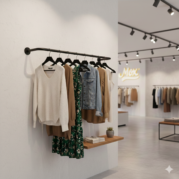 Producto - Perchero Pared 120 cm extremos curvos