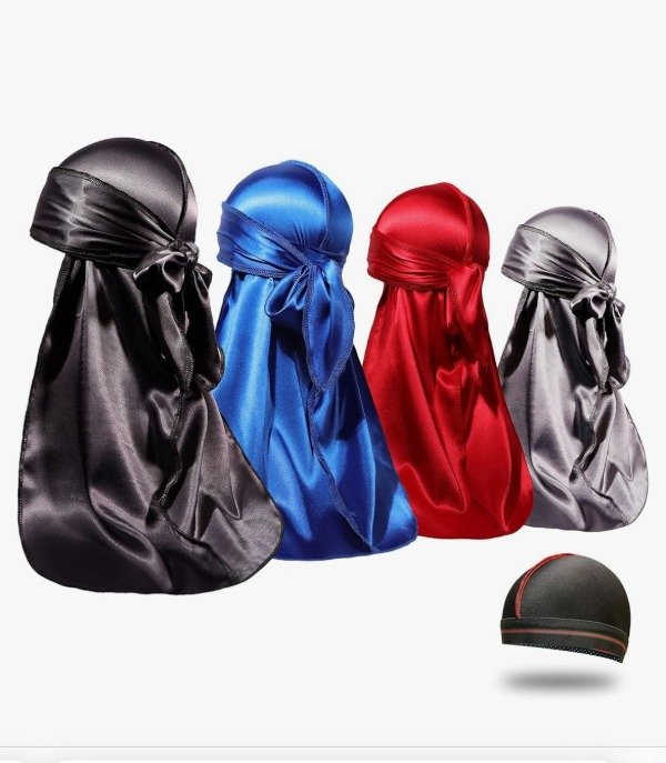 Producto - Pañuelo Durag Dorag  Seda Calidad Premium