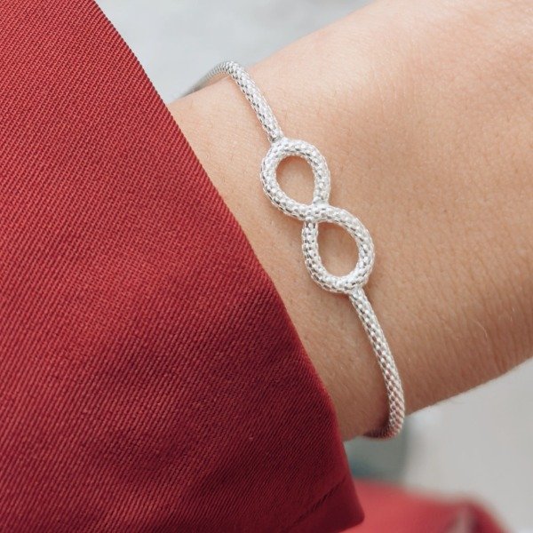 Producto - Pulsera Infinito Delfina Plata 925