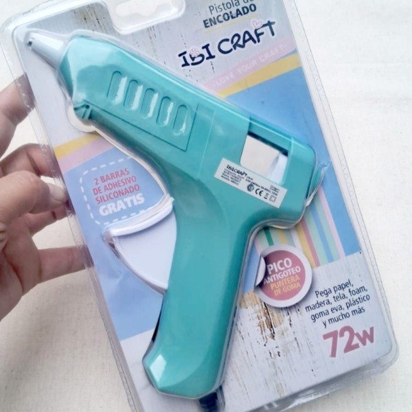 Producto - Pistola encoladora Motex/Ibicraft 72w Celeste pastel