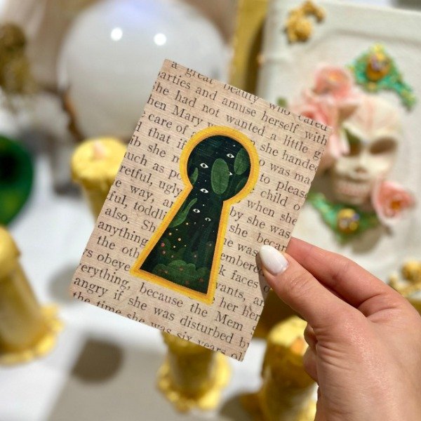 Producto - Print Texturado A6 Cerradura Jardín