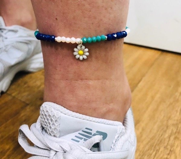 Producto - Tobillera Jamaica Cristales Plata 6