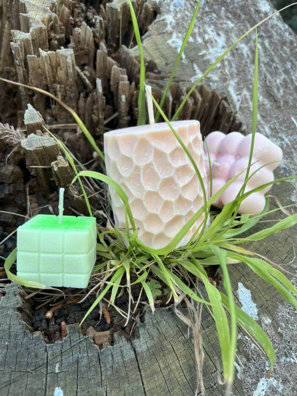 Producto - Kit 3 Velas Decorativas Aromáticas 3D