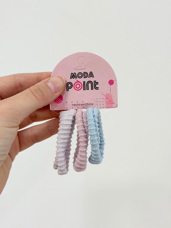 Producto - Colitas con glitter pastel x3