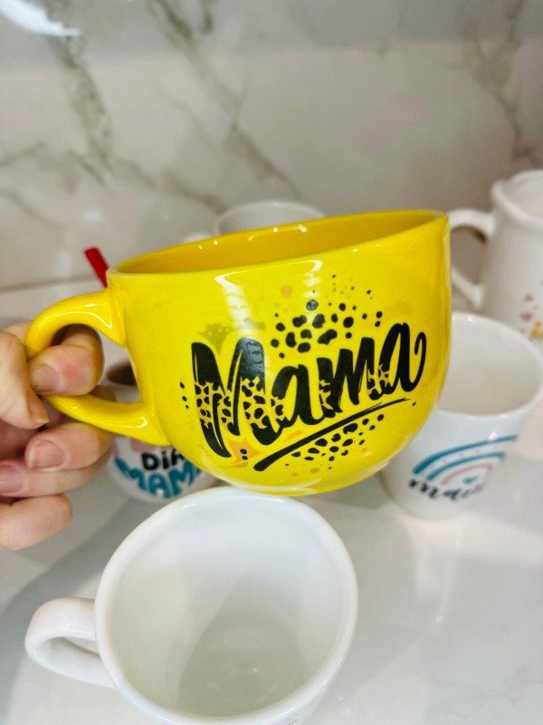 Producto - TAZON ANIMAL PRINT MAMA AMARILLO