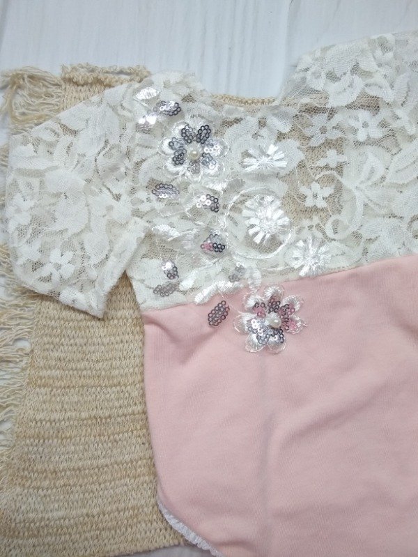 Producto - Body Rosa Pastel/nat +vinchita 1/2m