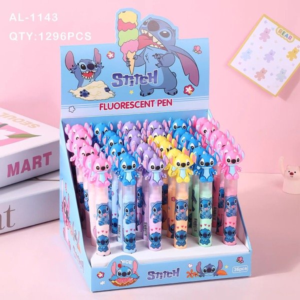 Producto - Resaltadores Stitch 3 colores en 1 x36