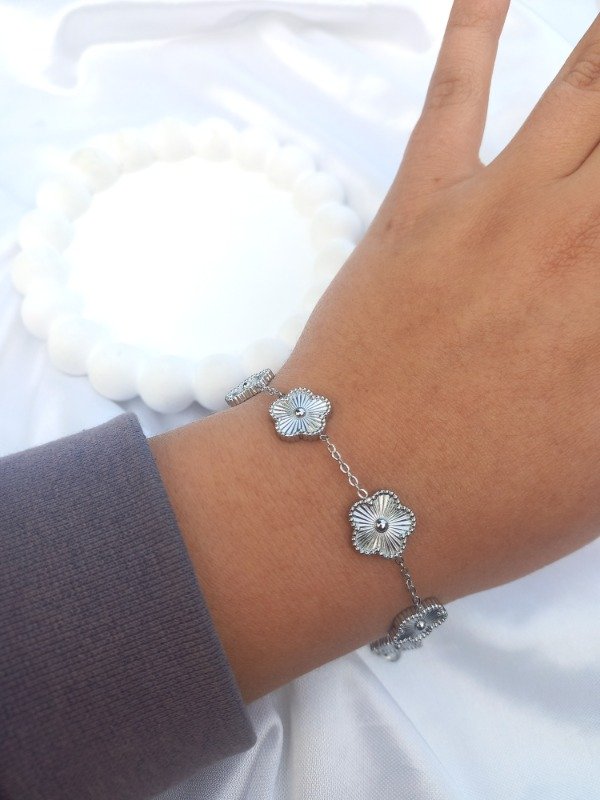 Producto - pulsera trebol silver