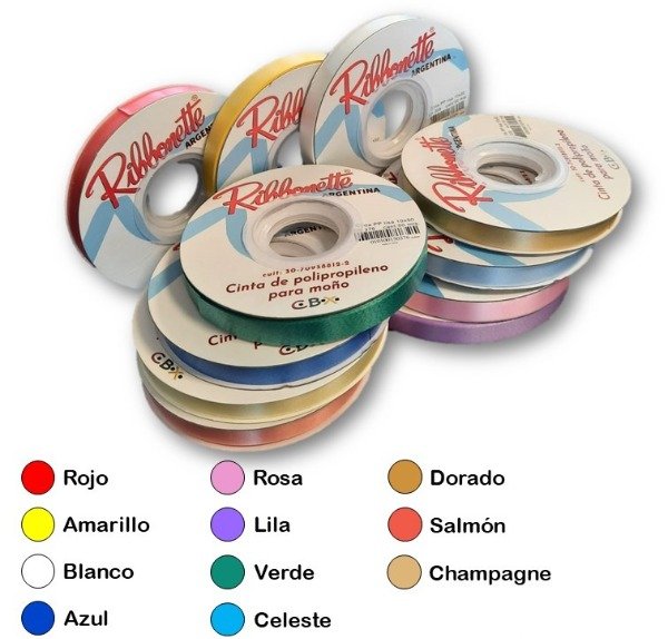 Producto - CINTA/REGALO LISA 10mm x50m.