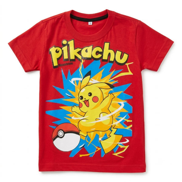 Producto - REMERA MANGA CORTA INFANTIL PIKACHU