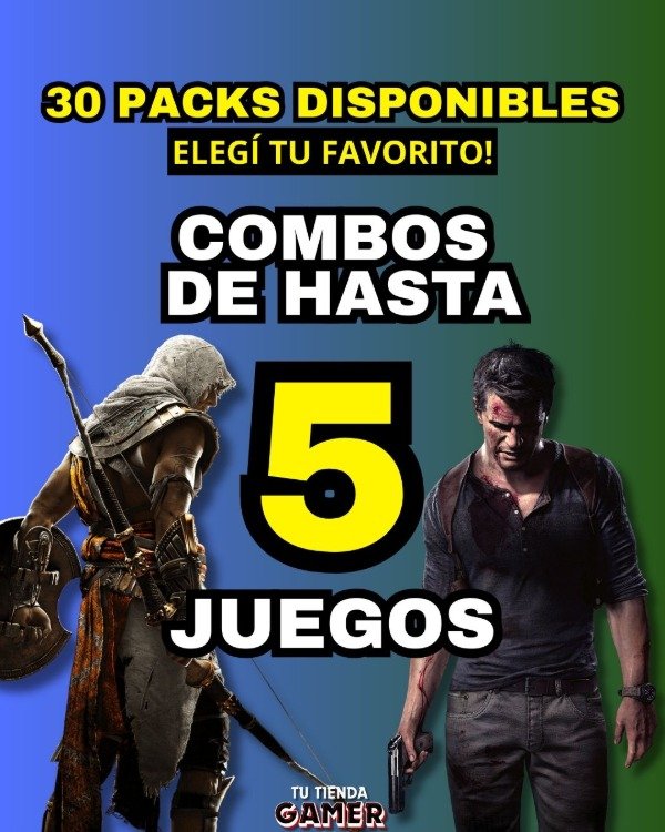 Producto - Combo PS4/PS5 - 30 Packs Disponibles a Elección