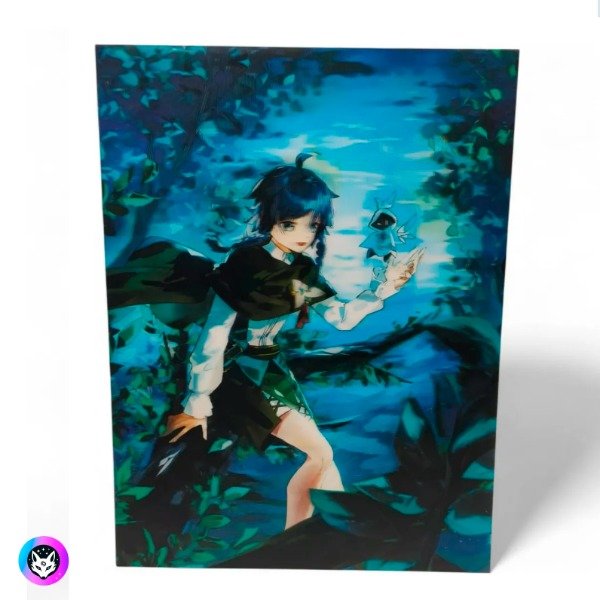 Producto - Poster lenticular A3  "VENTI" Genshin impact