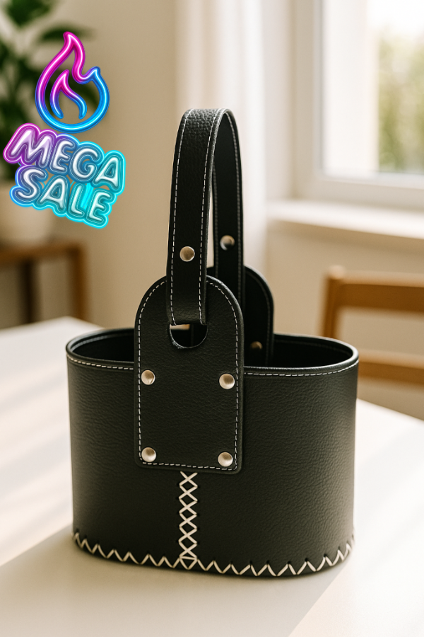 Producto - CANASTA OVALADA DE CUERINA (MEGA SALE)