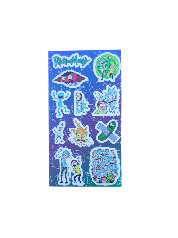 Producto - PLANCHA STICKERS - RICK AND MORTY