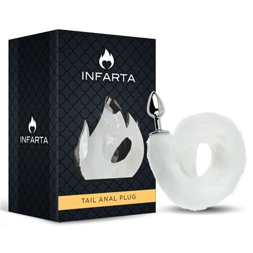 Producto - Plug Anal Tail Metal White