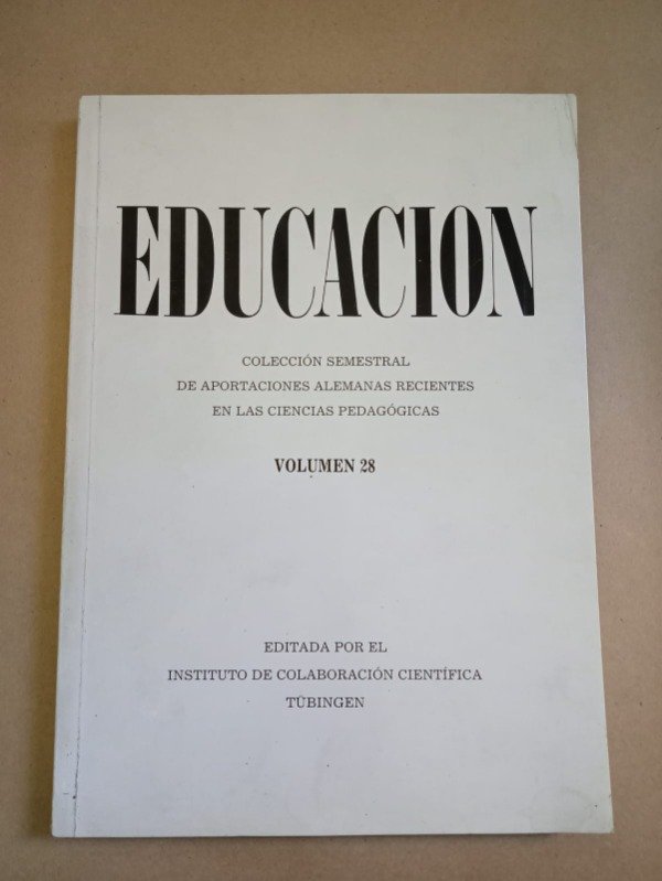 Producto - Educación #28 - Autores varios - Inst. de colaboración científica Tübingen 1983