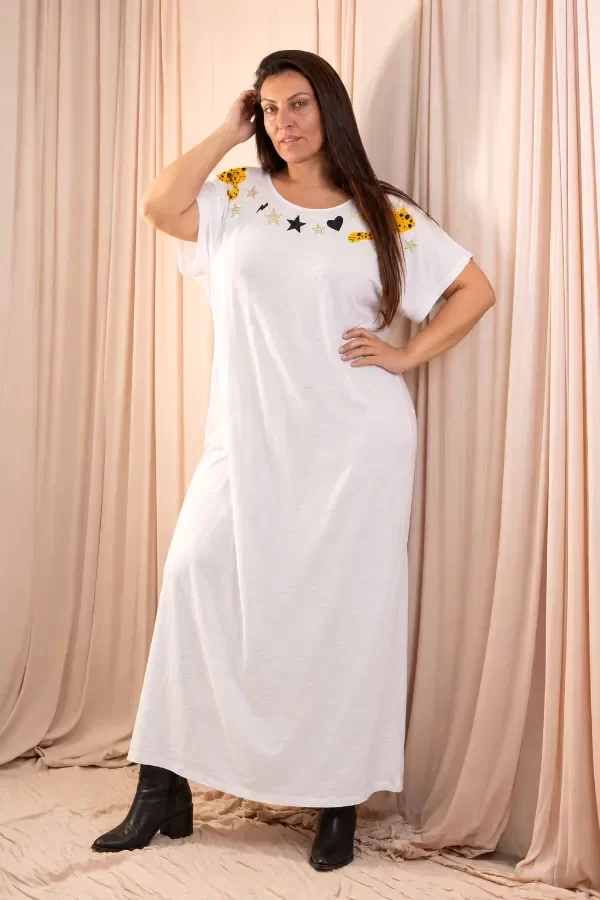 Producto - Vestido flamé Brillos - algodón - 0