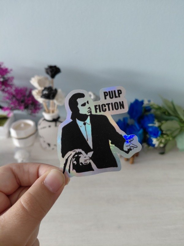 Producto - Stickers holográficos - Colección "Pelis/seres" 0136 - Pulp fiction