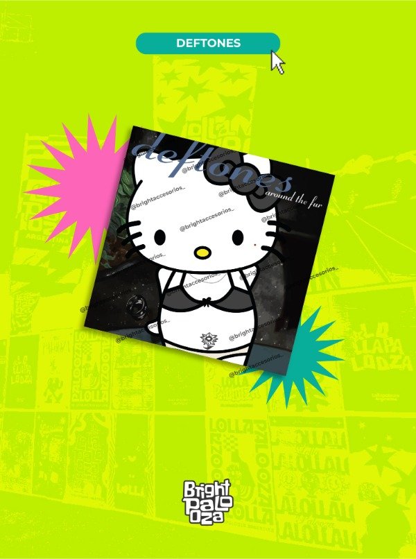 Producto - Poster Kitty Deftones - BRIGHTPALOOZA