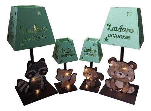 Producto - Souvenir Animalitos Del Bosque 25+1centro De Mesa Con Led - 3