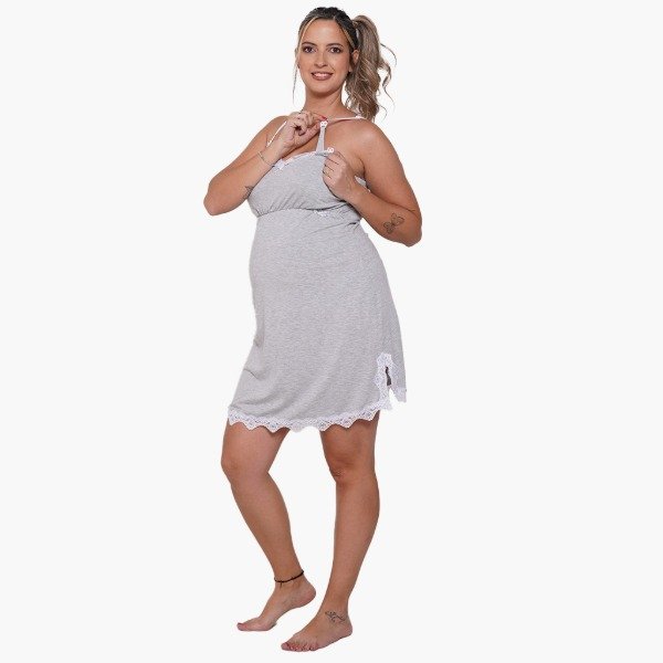 Producto - Camison Maternal con puntilla - 1