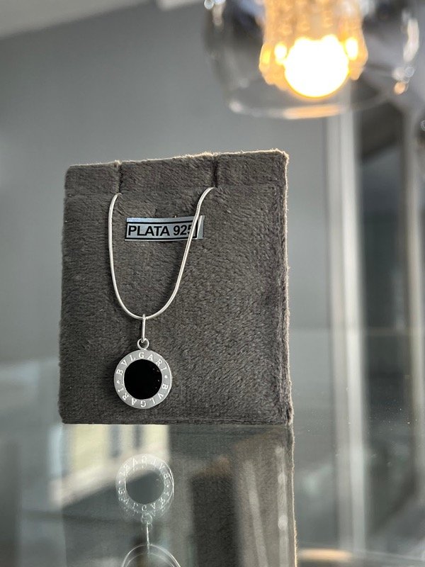 Producto - Cadena con dije bvlgari en plata