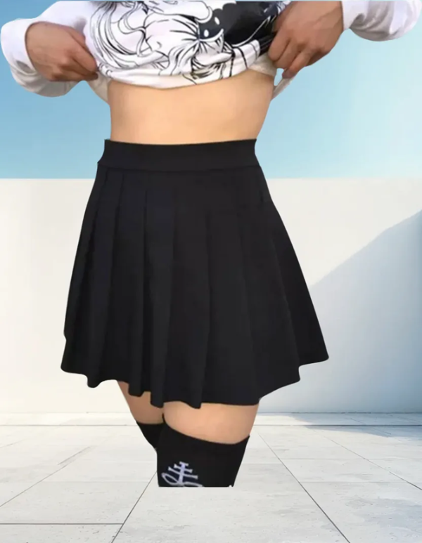 Producto - Pollera Kpop Tableada De Bengalina Liso Talle 1 la 3