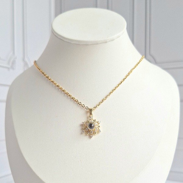 Producto - Collar "TE AMO EN 100 IDIOMAS" flor - 6
