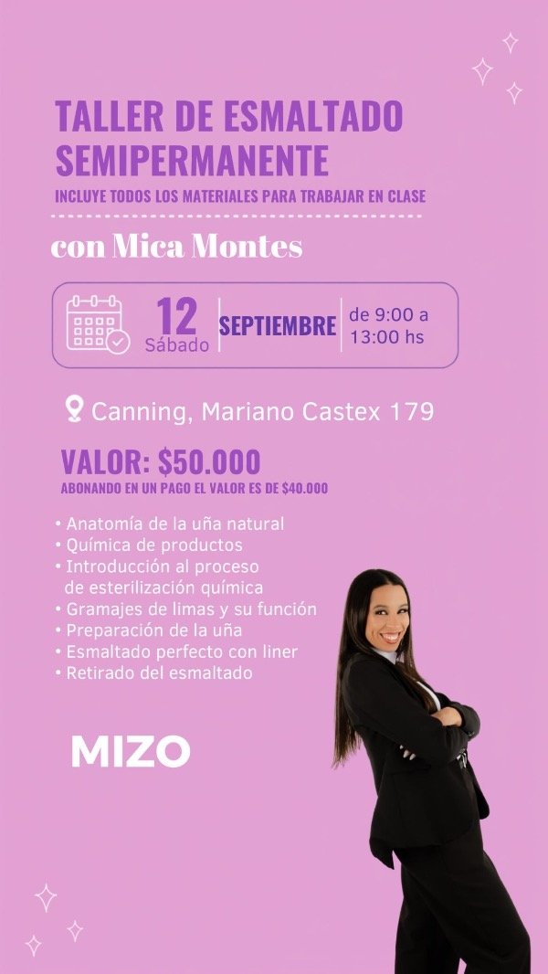 Producto - Taller inicial , Esmaltado semipermanente