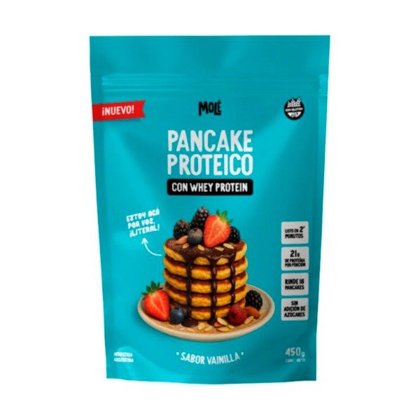 Producto - Pancake Proteico con Whey Protein sabor Vainilla x 450g - Mole