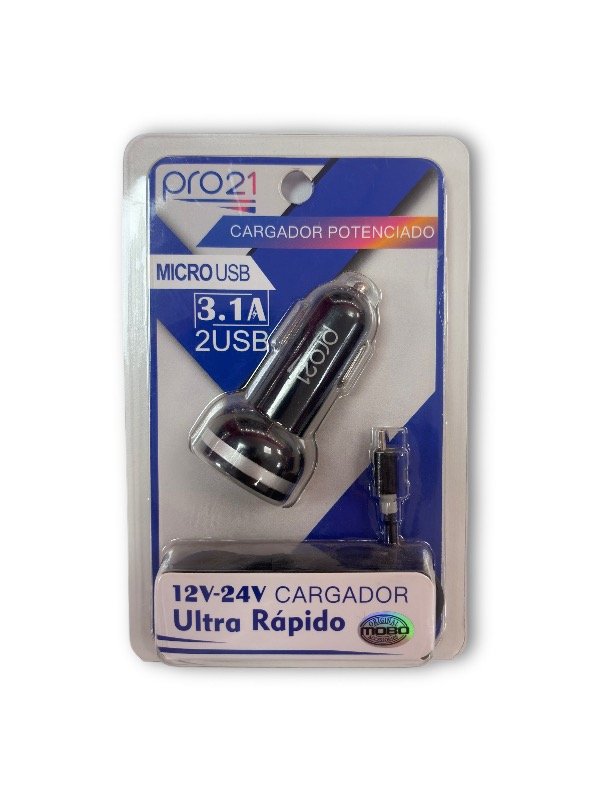 Producto - CARGADOR AUTO MICRO USB