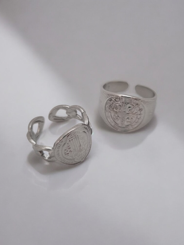 Producto - Anillos acero quirúrgico ancho san benito individual