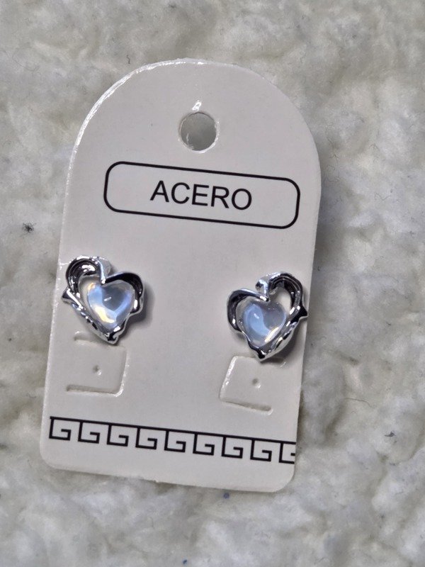 Producto - Aritos Corazon Piedra