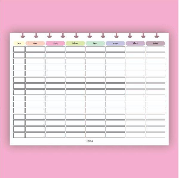 Producto - Horario Horizontal x10h