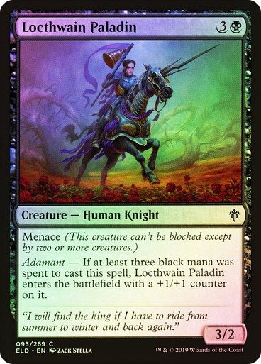 Producto - Locthwain Paladin Foil  Throne of Eldraine