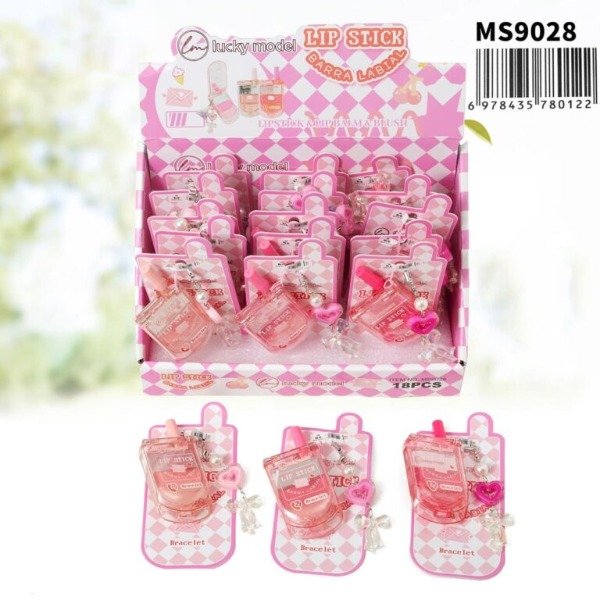 Producto - BRILLO LABIAL TELEFENO CON LLAVERO