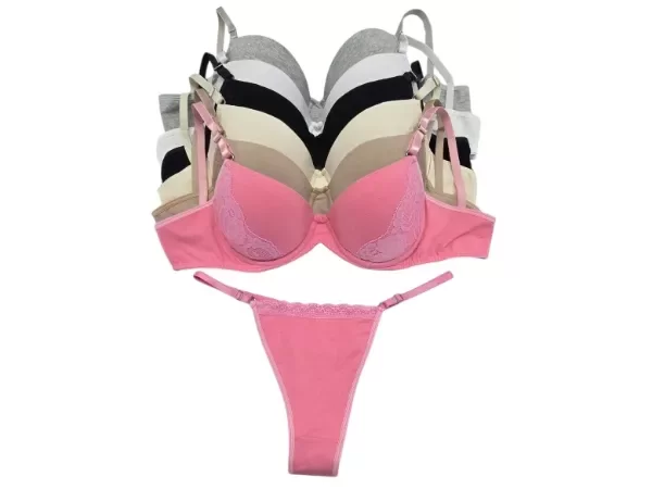 Producto - 1010 - Conjunto Taza Soft de Algodón c/Puntilla Lateral