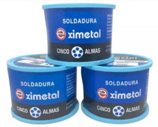 Producto - Rollo de Estaño Eximetal 60/40 1 mm x 250 g  Calidad Profesional