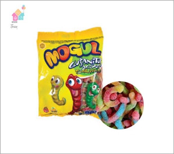 Producto - Gomitas Mogul Gusanitos Acidos - 100 gr.