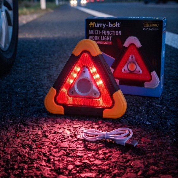 Producto - LINTERNA TRIANGULAR MULTIFUNCION IDEAL PARA EL AUTO - 1