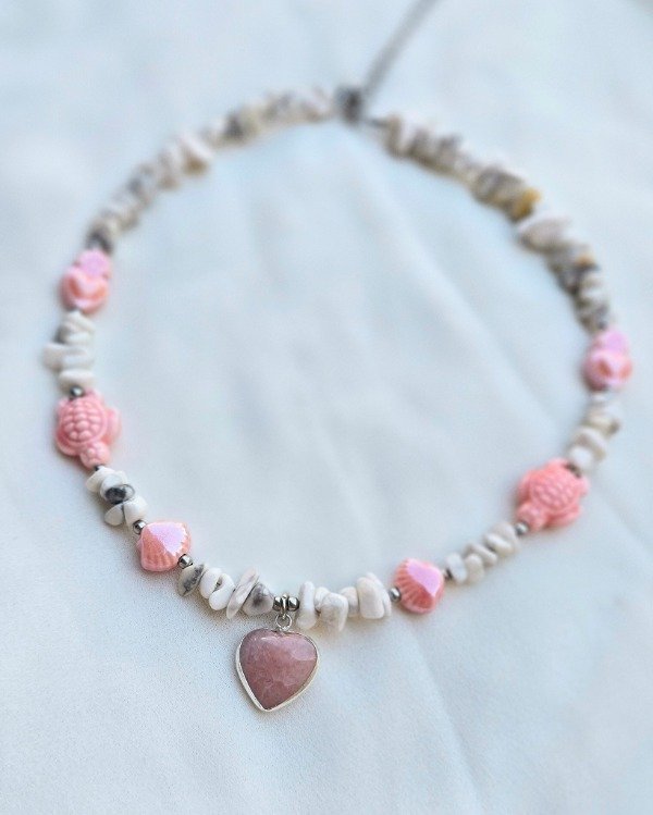 Producto - Collar Galápagos cuarzo rojo