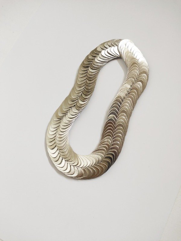 Producto - Collar Escamas Doble Platino - 0