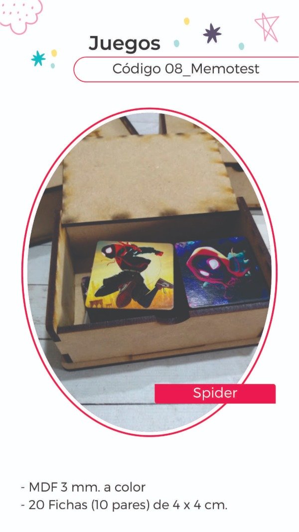 Producto - Memotest Spider