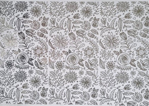 Producto - Fondo blanco foil plateado 63